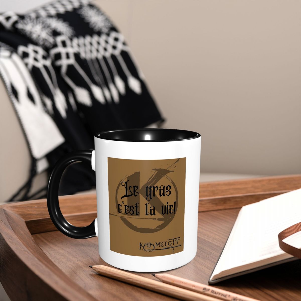 Coffee And Tea Quotes Funny - Цитата: Каамелотт Толстяк! Забавная керамическая кружка