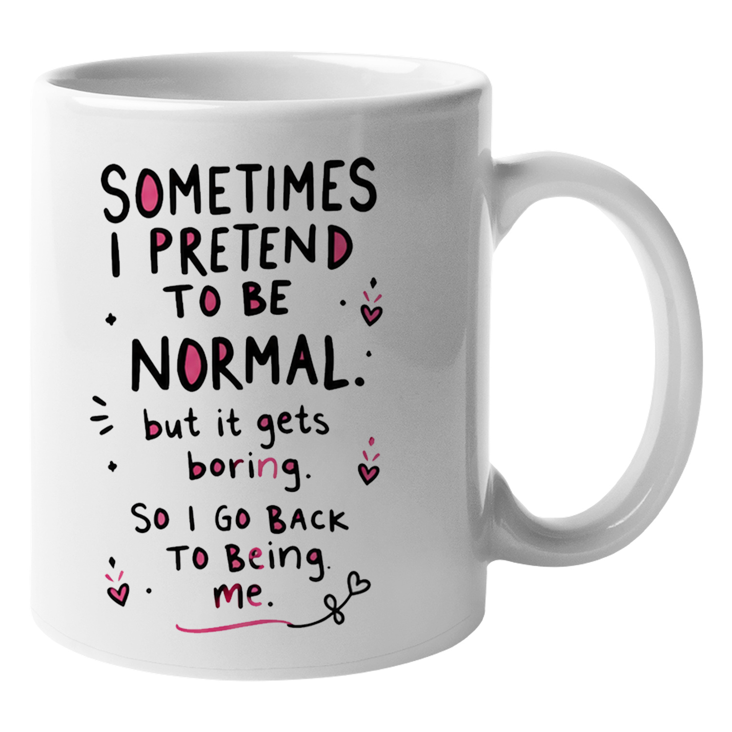 Coffee And Tea Quotes Funny - Иногда я притворяюсь нормальным, но это