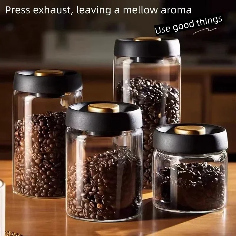 Coffee Tea Organizer - Ручная вакуумная герметичная банка для кофе