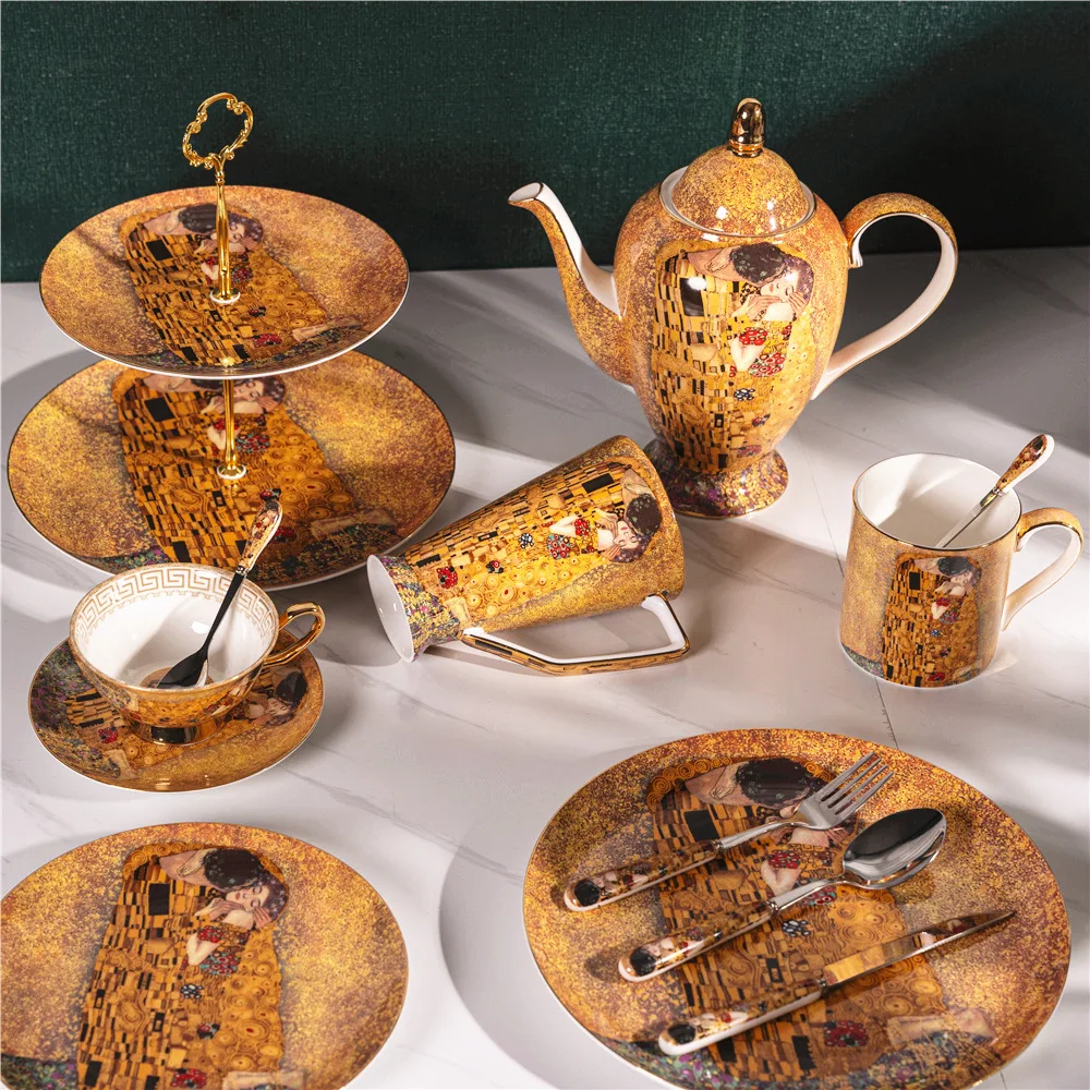 Кофейный набор Gustav Klimt из – обзор и цена Coffee Tea Creamer