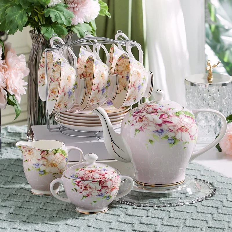 Розовый, синий цветок, костяно – обзор и цена Coffee Tea Creamer