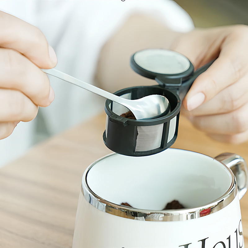 Многоразовый фильтр-ложка для  – обзор и цена Coffee Tea Creamer