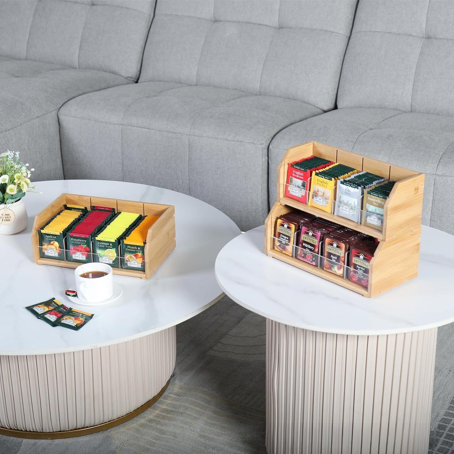 Бамбуковая коробка для хранени – обзор и цена Coffee Tea Organizer